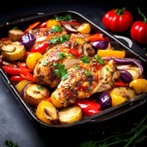 Frango com Pimentões e Cebolas: Uma Explosão de Sabores e Cores para o Seu Almoç0! ️