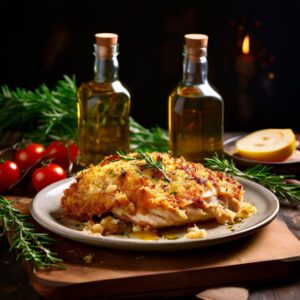 Frango à Parmegiana ao Forno com Ervas Finas