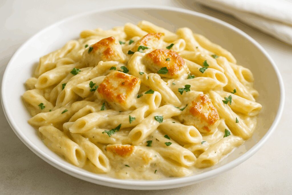 Macarrão com Frango Cremoso