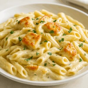 Macarrão com Frango Cremoso