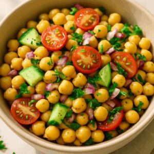 salada grao de bico refrescante