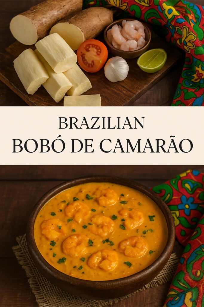 Pinterest style vertical image of Brazilian bob de camaro