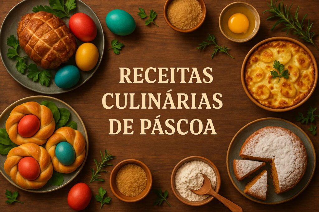 Easter food blog header image with delicious homemade Easter