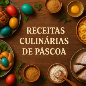 Easter food blog header image with delicious homemade Easter