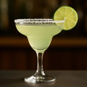 Classic Margarita cocktail in a traditional margarita