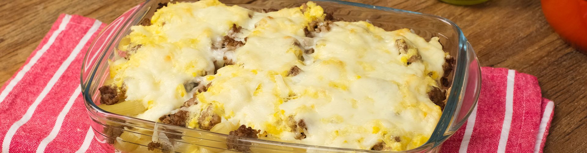 Macarrao de Forno com Creme de Milho Galo