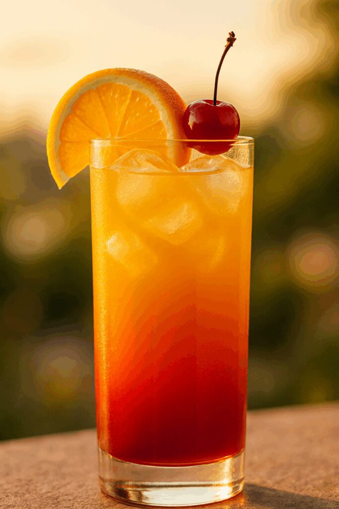 coquetel tequila sunrise