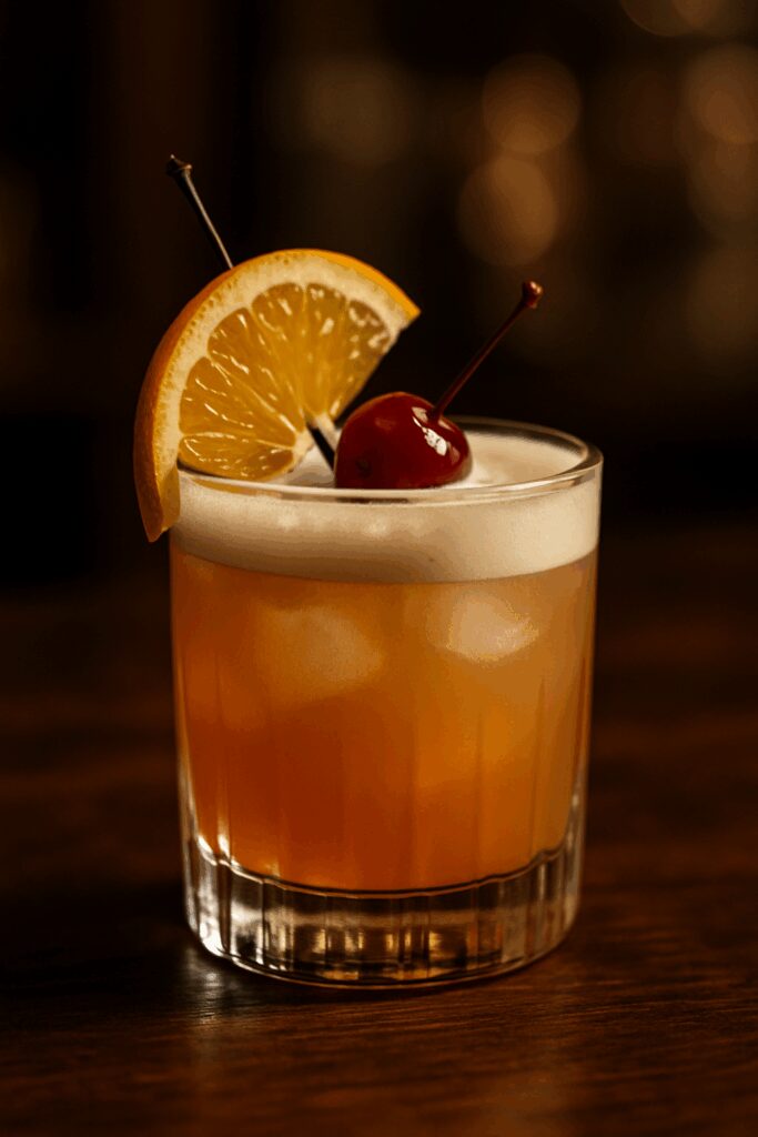 coquetel whiskey sour