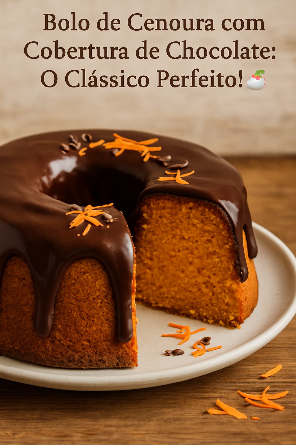 Bolo de Cenoura com Cobertura de Chocolate: O Clássico Perfeito! 🥕🎂: 35 Minutos de Preparo | Receita Fácil 1 XgNnLi2krVKRJfhJ7nak2XyddMg7ji3R recipe bolo de c