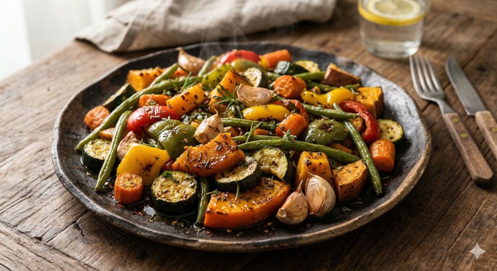 Salada de Legumes Assados: Crocante, Colorida e Fácil 5 Salada de Legumes Assados: Crocante, Colorida e Fácil