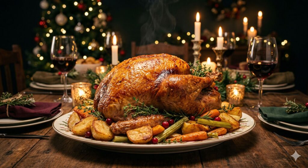 Peru de Natal com Batatas: Suculento e Perfeito