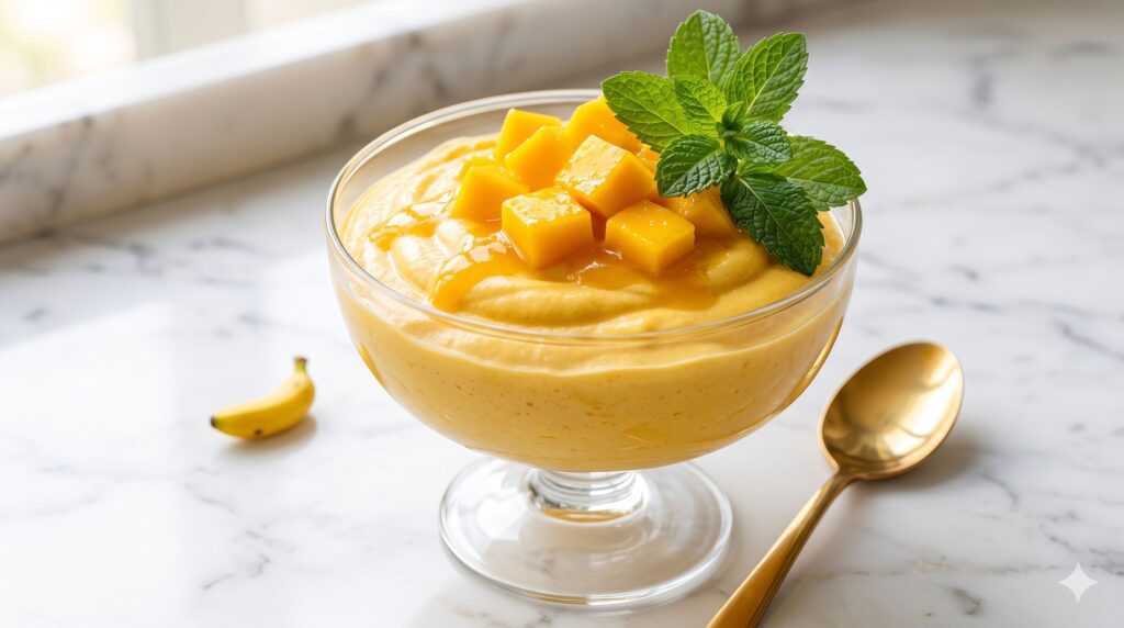 Gelado de Manga: Sobremesa Refrescante e Muito Cremosa