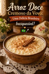 Arroz Doce Cremoso da Vovó: Uma Delícia Brasileira Inesquecível! 🇧🇷🥄: 35 Minutos de Preparo | Receita Fácil
