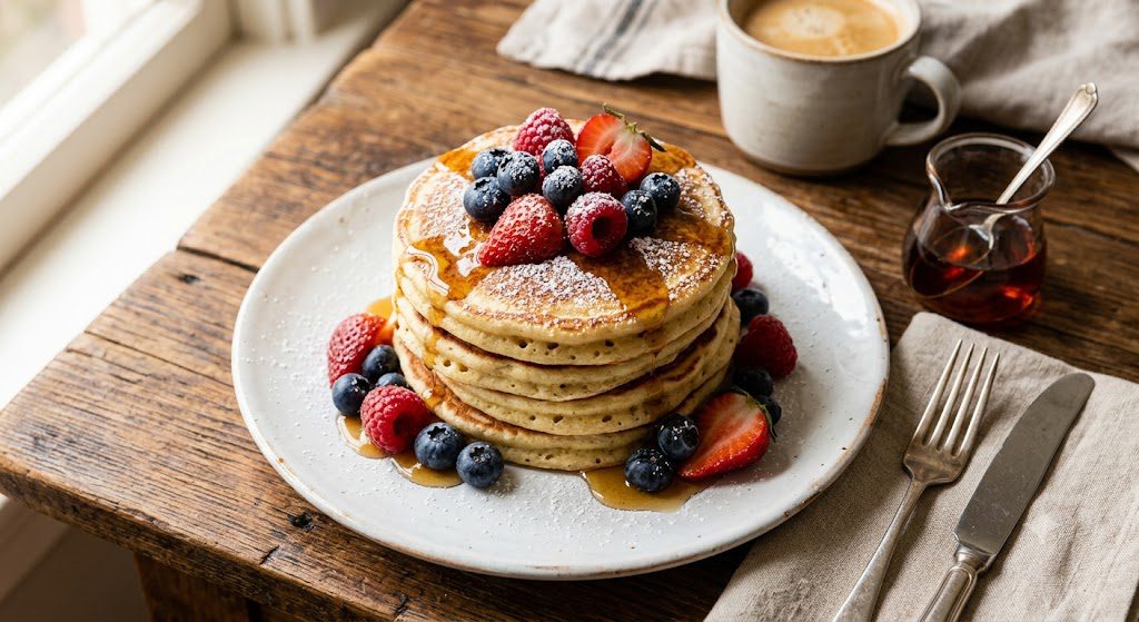 Panqueca americana low-carb: fofinha e sem farinha de trigo 5 Panqueca americana low-carb