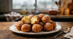 Bolinho de chuva perfeito: sequinho por fora, macio por dentro