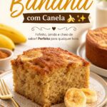 Bolo de Banana com Canela 🍌✨: 50 Minutos de Preparo | Receita Fácil