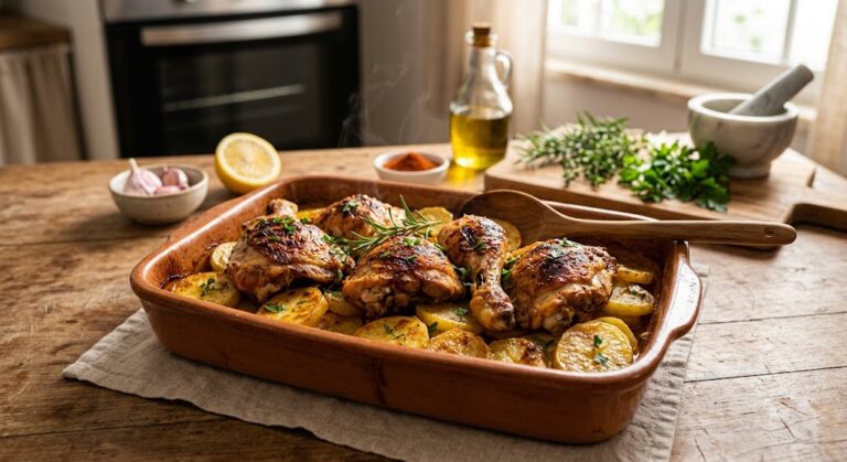 Frango com Batata no Forno Econômico: temperado e crocante