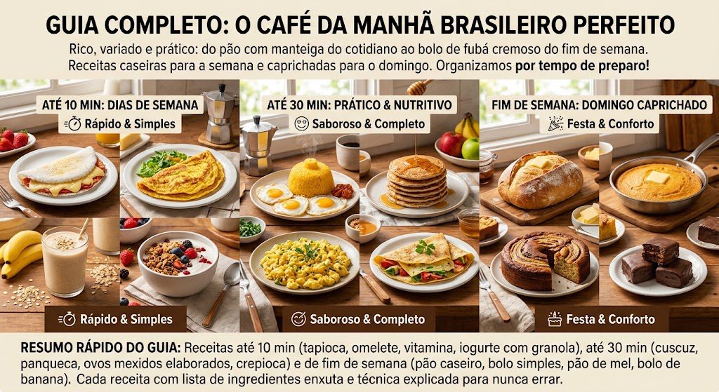 Receitas de Café da Manhã Caseiras: guia completo do pão ao bolo 2 Receitas de Café da Manhã Caseira