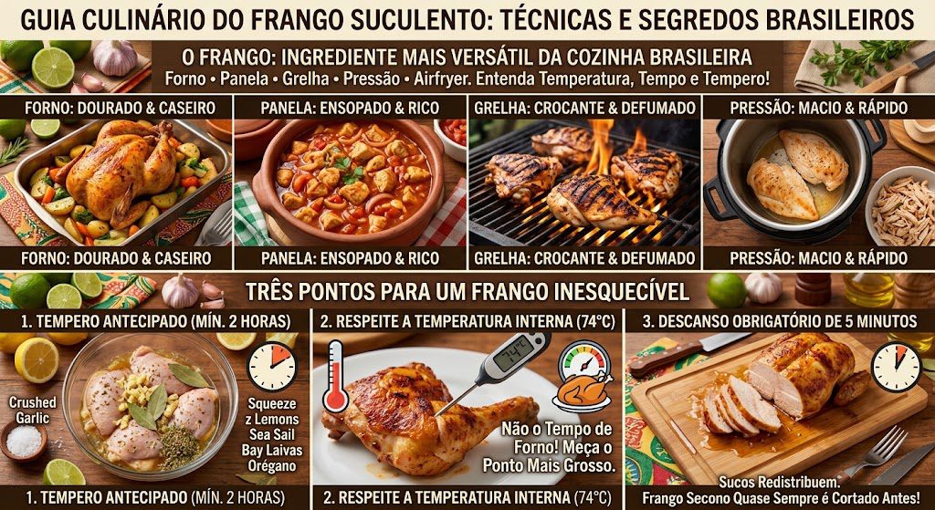 Receitas de Frango Caseiras: guia completo com as melhores opções do fogão ao forno 1 Receitas de Frango Caseiras